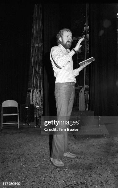 British actor Nicol Williamson onstage at the Eastside Playhouse where he was appearing in 'Nicol Willaimson's Late Show', New York, New York, late...