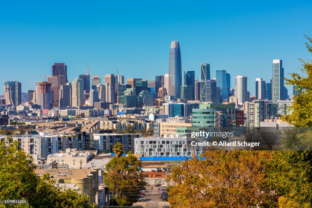 Skyline of San Francisco as seen from Potrero Hill