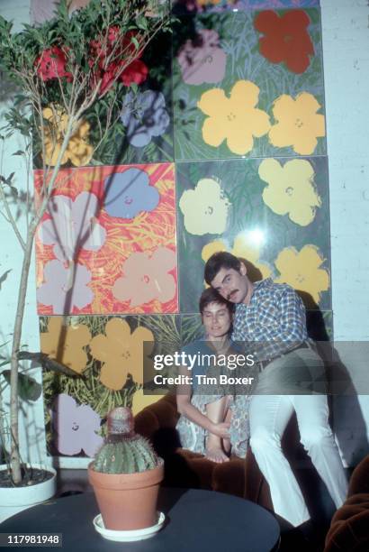 Portrait of married American actors Richard Benjamin and Paula Prentiss as they pose in their East Side home, New York, New York, July 1973.