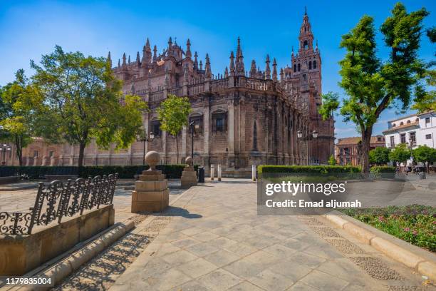 seville cathedral, seville, andalusia, spain - sevilla spain stock-fotos und bilder