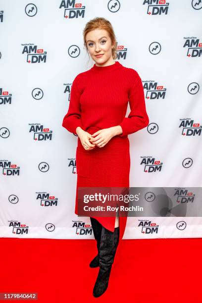 Actress Kennedy McMann discusses "Nancy Drew" with BuzzFeed's "AM To DM" on October 08, 2019 in New York City.