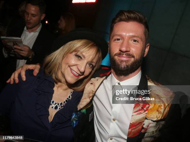 Denise Wall and son Travis Wall pose at the opening night party for MCC Theater Company's production of the new musical "The Wrong Man" at The Robert...