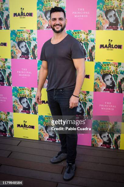 Fran Perea attends the presentation of the single 'Tequila y Canela' of Marlon at The Principal hotel on October 08, 2019 in Madrid, Spain.