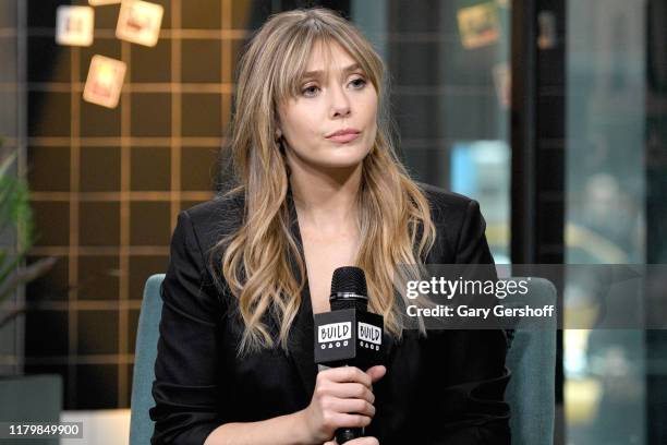 Actress Elizabeth Olsen visits the Build Series to discuss the Facebook Watch Original Series “Sorry for Your Loss-Season 2” at Build Studio on...