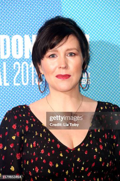 Alice Lowe attends the "Eternal Beauty" World Premiere during the 63rd BFI London Film Festival at the BFI Southbank on October 08, 2019 in London,...