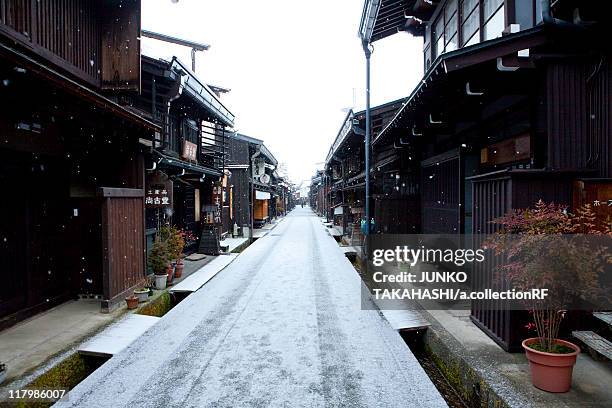 street in hida-takayama - gifu prefecture stock pictures, royalty-free photos & images