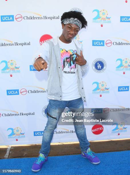 Jaheem Toombs attends UCLA Mattel Children's Hospital's 20th Annual Party On The Pier on November 03, 2019 in Santa Monica, California.