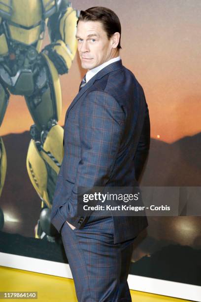 John Cena photographed at the premiere of 'Bumblebee' at the Sony Center on December 3, 2018 in Berlin, Germany.