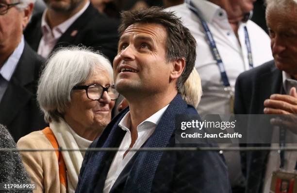 Fabrice Santoro attends the final Djokovic-Shapovalov on day 7 of the Rolex Paris Masters 2019, an ATP World Tour Masters 1000 at AccorHotels Arena...