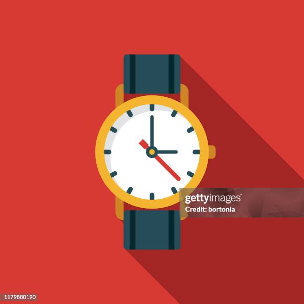 wristwatch icon - old clock hand stock illustrations