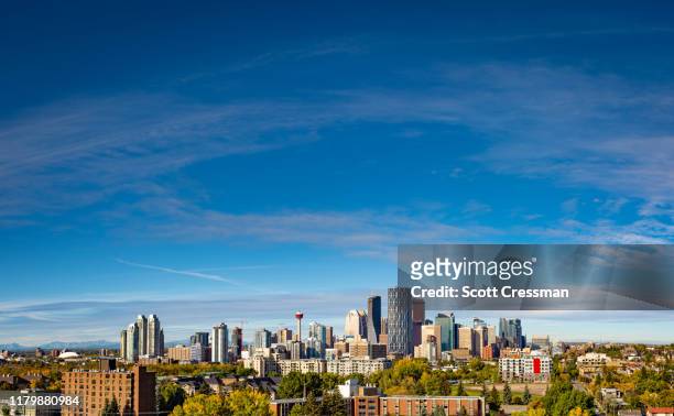 downtown calgary 2019 - scott cressman stock pictures, royalty-free photos & images