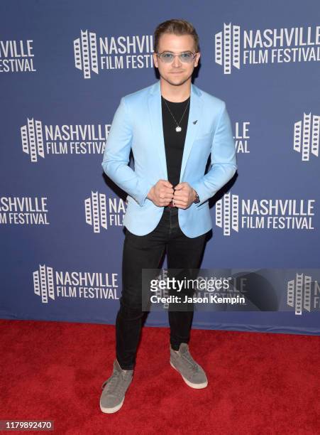 Hunter Hayes attends the 2019 Nashville Film Festival - "Bluebird" Screening on October 08, 2019 in Nashville, Tennessee.