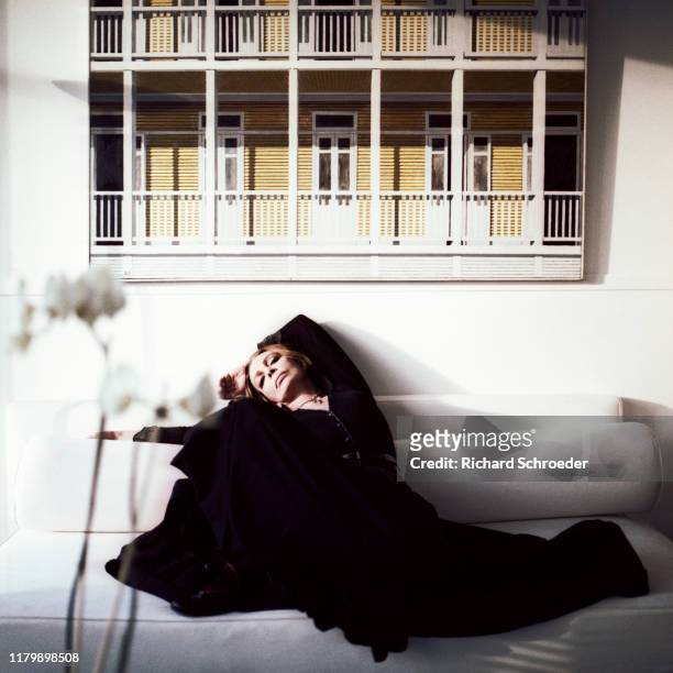 Singer Marie Laforêt poses for a portrait on March 1, 2000 in Paris, France.