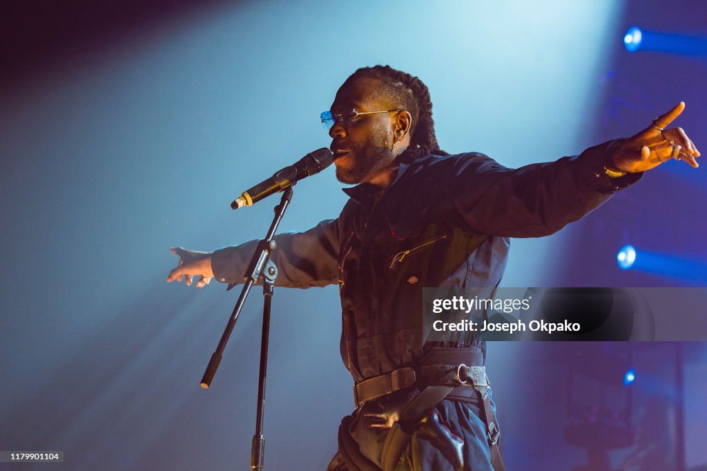 Burna Boy Performs At SSE Arena Wembley, London