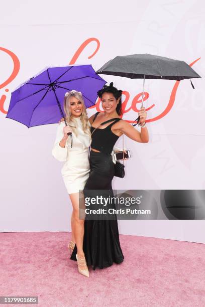 April Rose Pengilly and Sharon Johal at Derby Day at the 2019 Melbourne Cup Carnival at Flemington Racecourse in Melbourne Australia- PHOTOGRAPH BY...