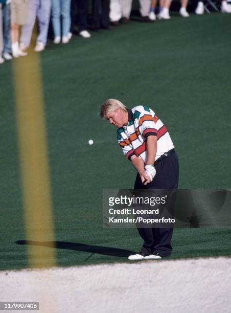 American golfer John Daly in action during the US Masters Golf Tournament at the Augusta National Golf Club in Georgia, circa April 1993.