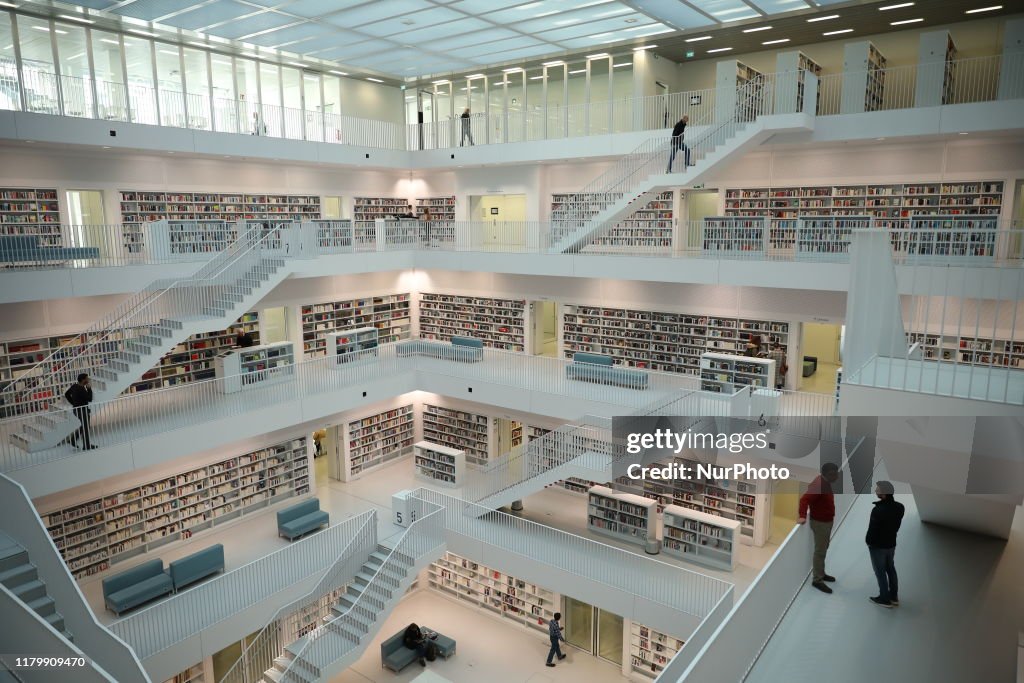 City Library Of Stuttgart, Germany