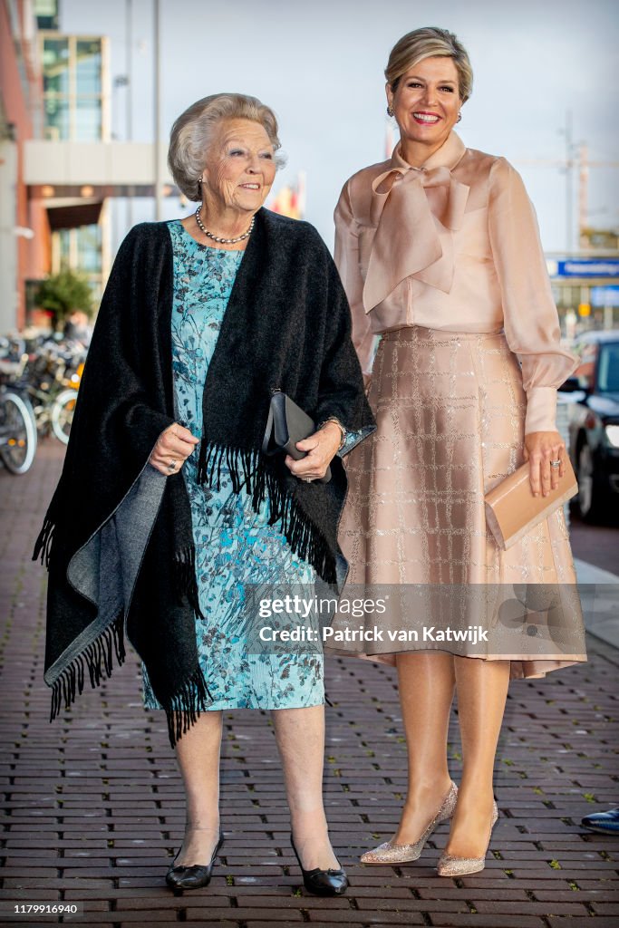 Queen Maxima Of The Netherlands And Princess Beatrix Of The Netherlands Attend Prince Bernhard Culture Foundation Award Ceremony