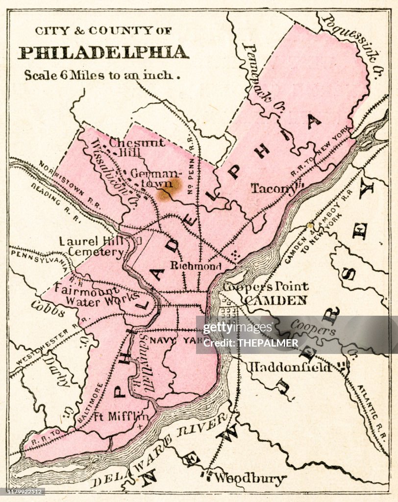 Map of the city of Philadelphia 1871