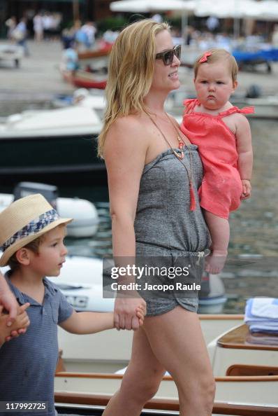 Luke Hudson Gavigan, Jessica Capshaw And Eve Augusta Gavigan On July