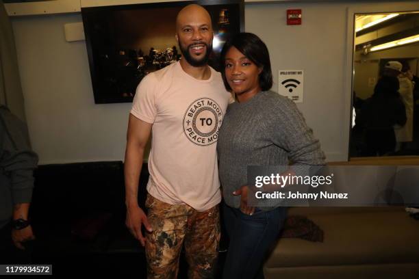 Common and Tiffany Hadish at The Apollo Theater on October 08, 2019 in New York City.