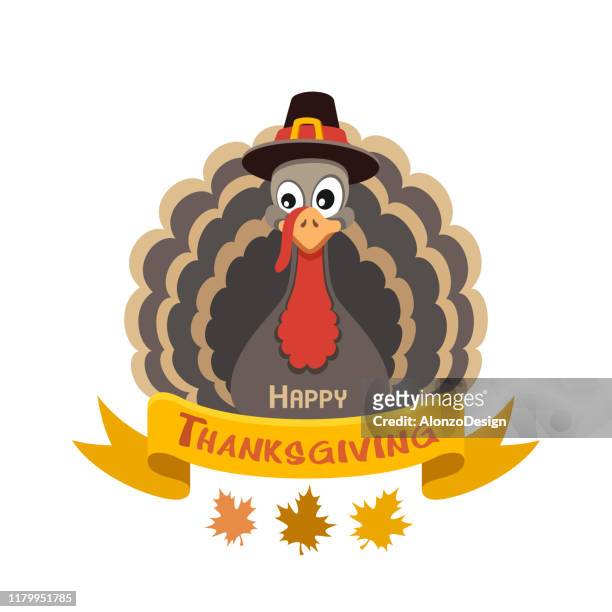 感恩節快樂卡片 - turkey feathers 幅插畫檔、美工圖案、卡通及圖標