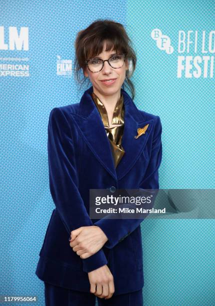 Sally Hawkins attends the "Eternal Beauty" World Premiere during the 63rd BFI London Film Festival at the BFI Southbank on October 08, 2019 in...