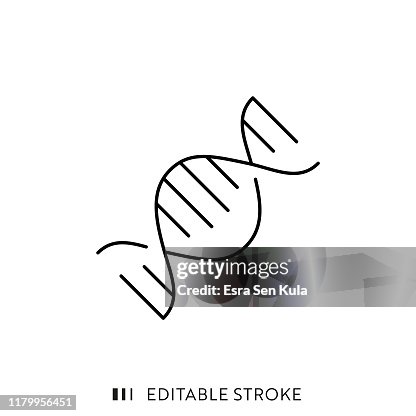 DNA Icon with Editable Stroke and Pixel Perfect. DNA Icon with Editable Stroke and Pixel Perfect.