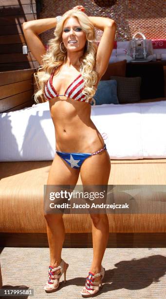 Gretchen Christine Rossi hosts a pool party at Bare pool lounge at The Mirage Hotel and Casino on July 2, 2011 in Las Vegas, Nevada.