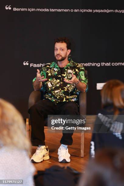 General view of Express Fashion pannel during Mercedes-Benz Istanbul Fashion Week at Zorlu Performance Hall on October 08, 2019 in Istanbul, Turkey.