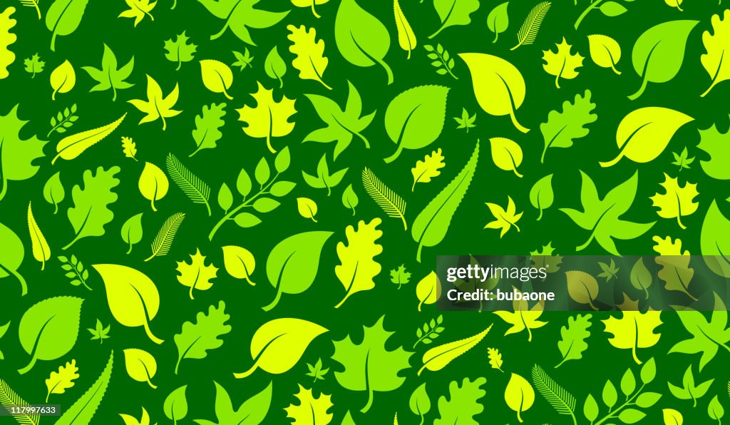 Green leaves Background pattern