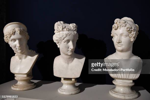 Inauguration of the exhibition-event Canova. Eternal Beauty dedicated to the greatest interpreter of neoclassical art at Palazzo Braschi. In the...