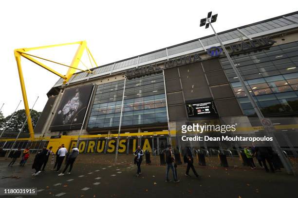 General view outside the stadium prior to the International Friendly between Germany and Argentina at Signal Iduna Park on October 09, 2019 in...