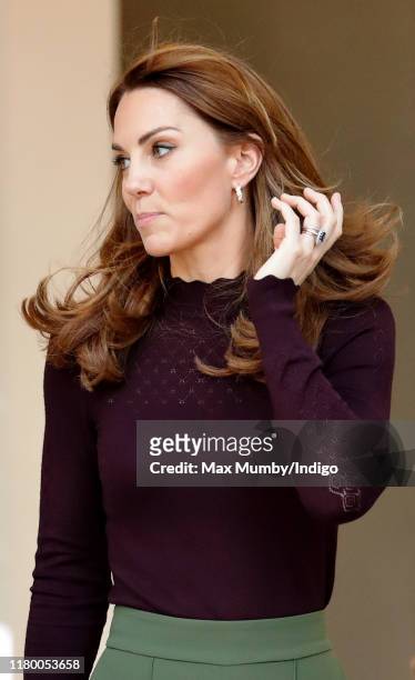 Catherine, Duchess of Cambridge visits The Angela Marmont Centre For UK Biodiversity at the Natural History Museum on October 9, 2019 in London,...