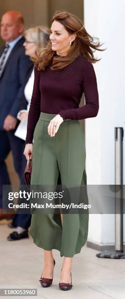 Catherine, Duchess of Cambridge visits The Angela Marmont Centre For UK Biodiversity at the Natural History Museum on October 9, 2019 in London,...