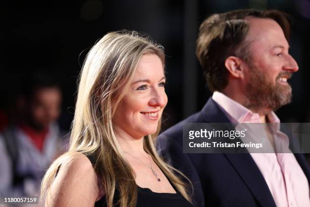 Victoria Coren Mitchell and David Mitchell attend the "Greed" European Premiere during the 63rd BFI London Film Festival at the Odeon Luxe Leicester...