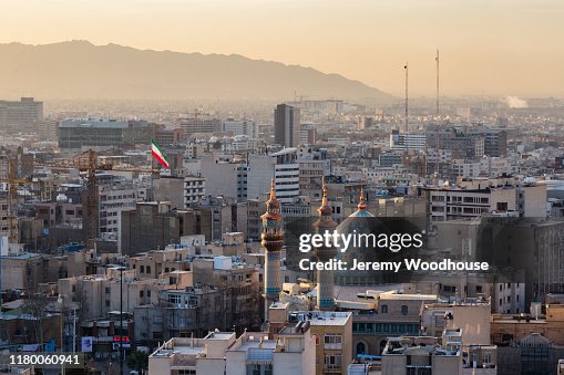 Elevated View of Tehran Towards the South at Sunrise Elevated View of Tehran Towards the South at Sunrise