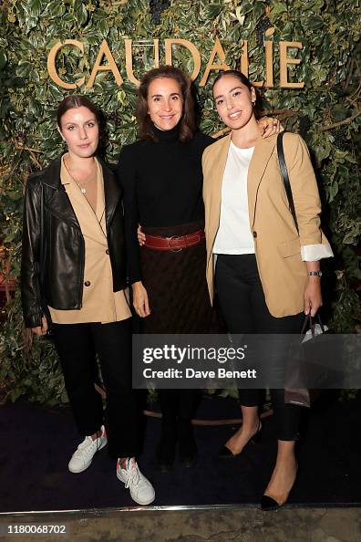 Mathilde Thomas Emma Hoareau, Mathilde Thomas and Jada Sezer attend the Caudalie ...