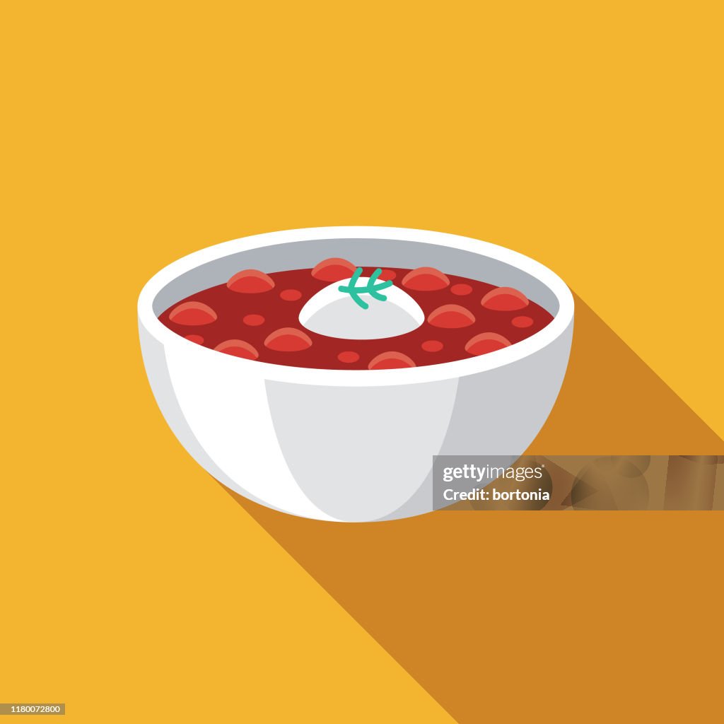 Borscht Russische Lebensmittel-Ikone