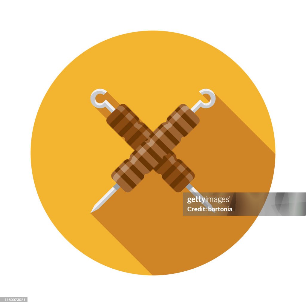 Shashlik Russian Food Icon