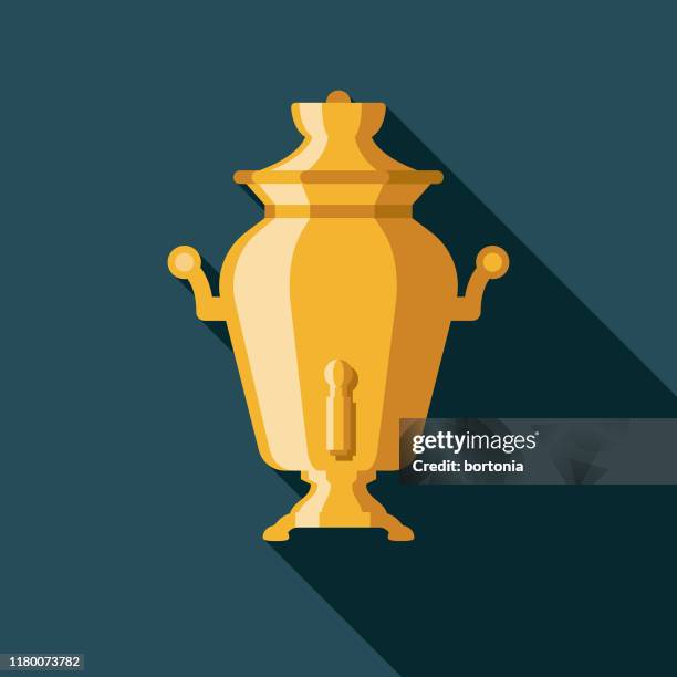 samovar russian drink icon - samovar stock illustrations