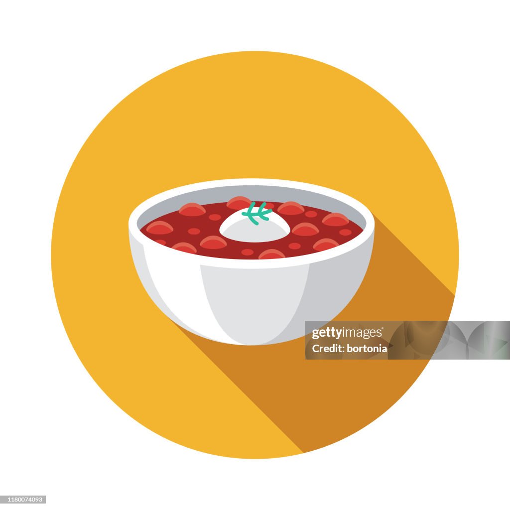 Borscht Russische Lebensmittel-Ikone