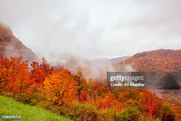 fall colors - west virginia scenic stock pictures, royalty-free photos & images