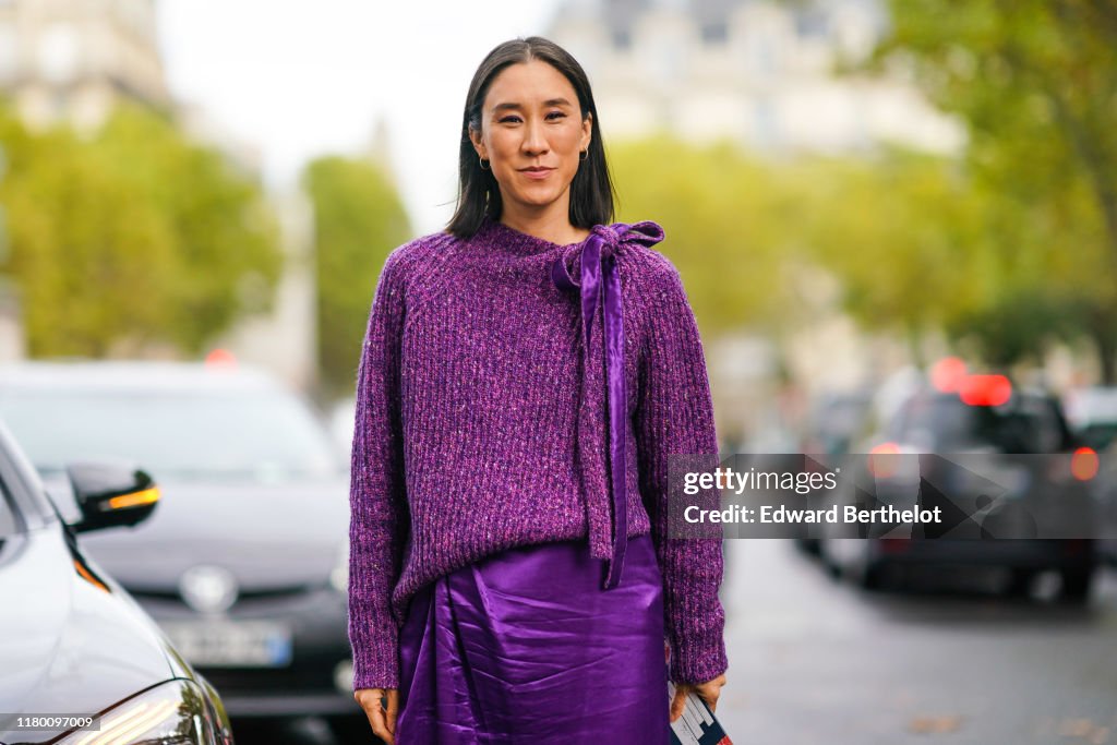 Street Style : Paris Fashion Week - Womenswear Spring Summer 2020 : Day Nine