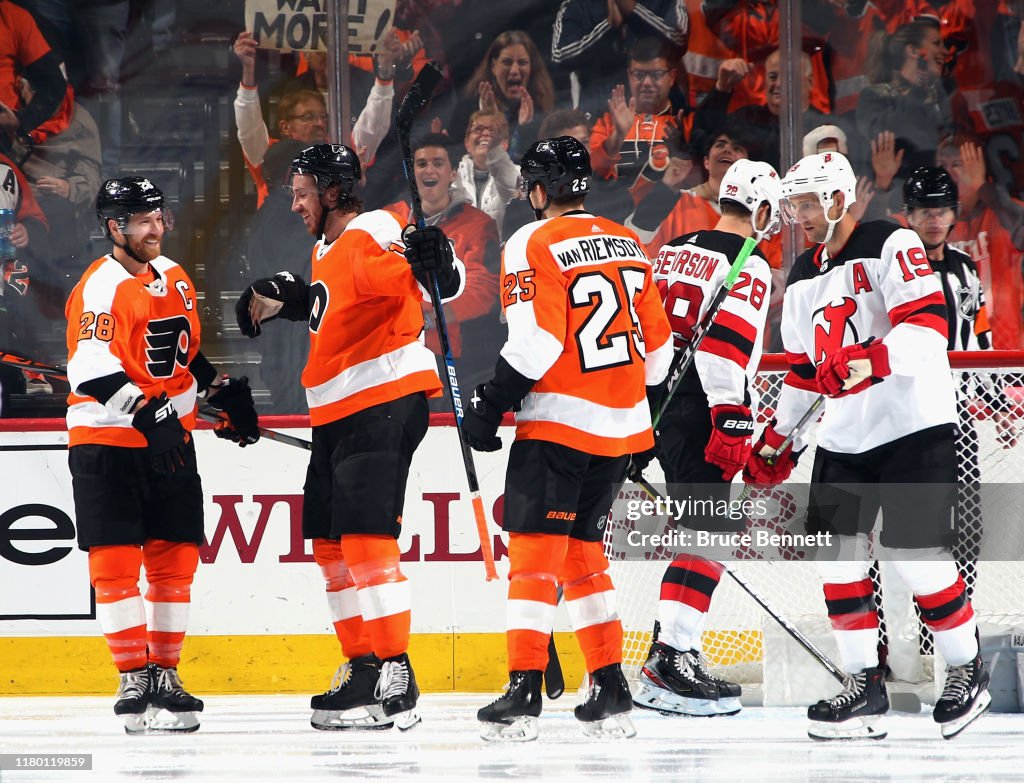 New Jersey Devils v Philadelphia Flyers