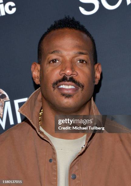 Actor Marlon Wayans attends the 2019 Screamfest premiere of RLJE Films' "Trick" at TCL Chinese 6 Theatres on October 09, 2019 in Hollywood,...