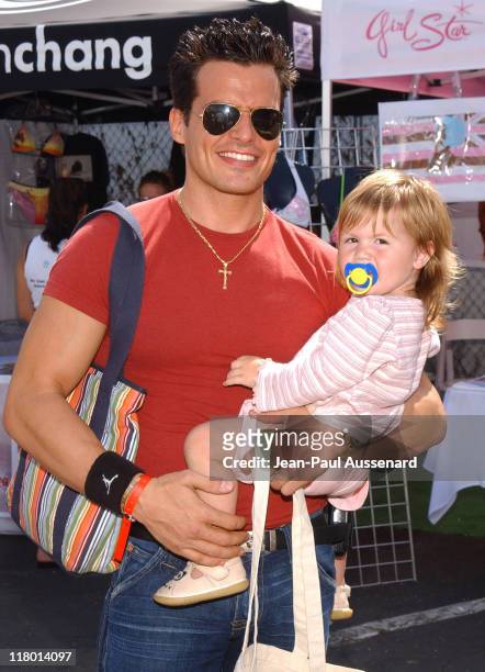 Antonio Sabato Jr. And daughter Mina Bree during Silver Spoon Hollywood Buffet - Day One at Private Estate in Hollywood, California, United States.