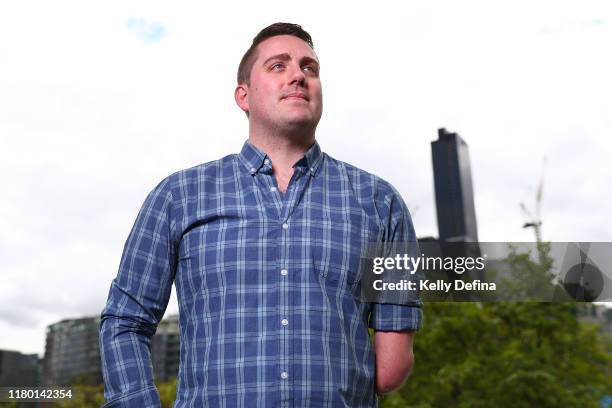 Matt Cowdrey poses for a portrait during the Sport Australia Hall of Fame Induction Media Opportunity at Crown Entertainment Complex on October 10,...