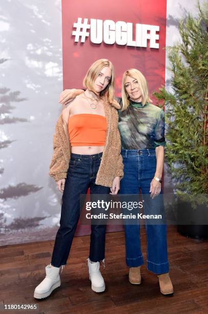 Coco Gordon and Kim Gordon attend #UGGLIFE Campaign Launch at Academy LA on October 09, 2019 in Los Angeles, California.