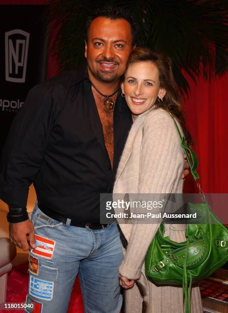 Napoleon Perdis and Marlee Matlin during Silver Spoon Pre-Golden Globe Hollywood Buffet - Day 1 at Private Residence in Los Angeles, California,...